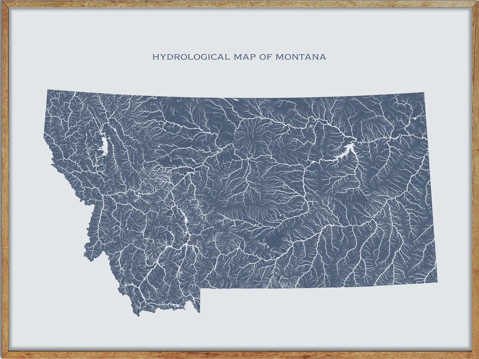 Montana Lakes And Rivers Map Big Sky Country Waterways