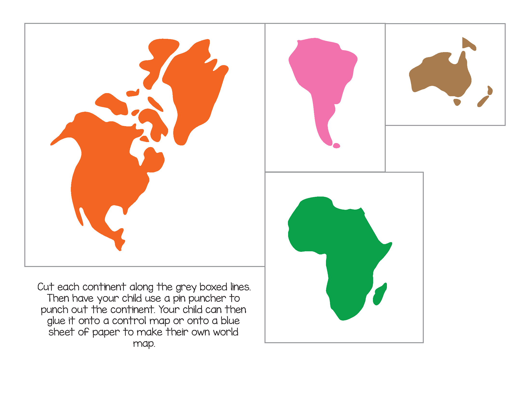 Printable Maps Color Third Grade
