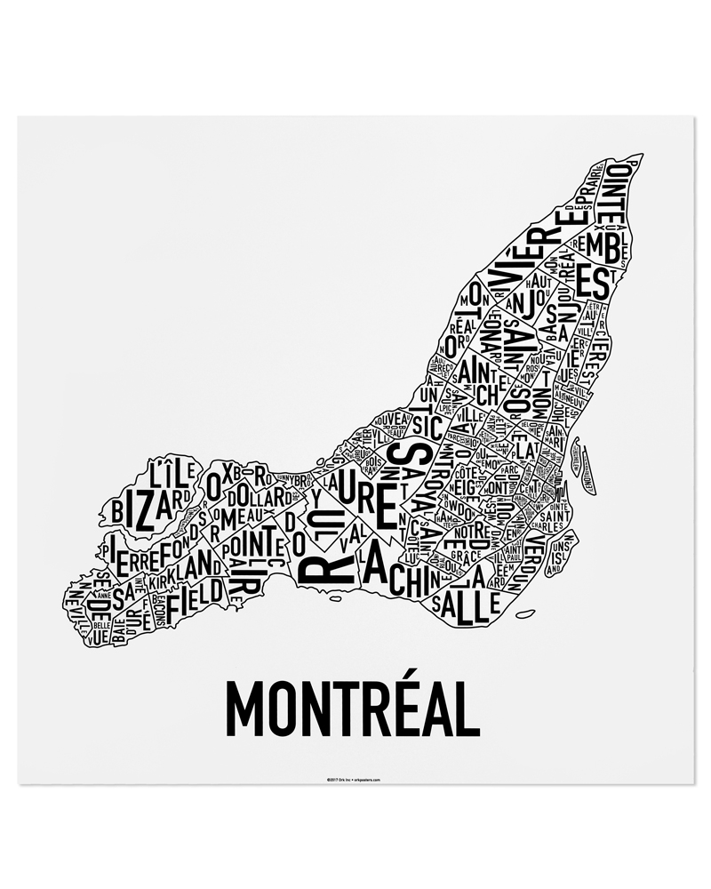 Simple Map Of Montreal Coloring Printable