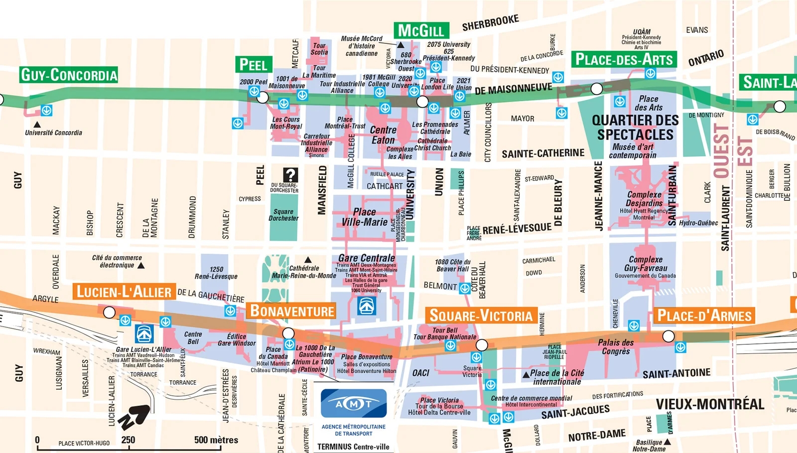 Montreal City Map Printable