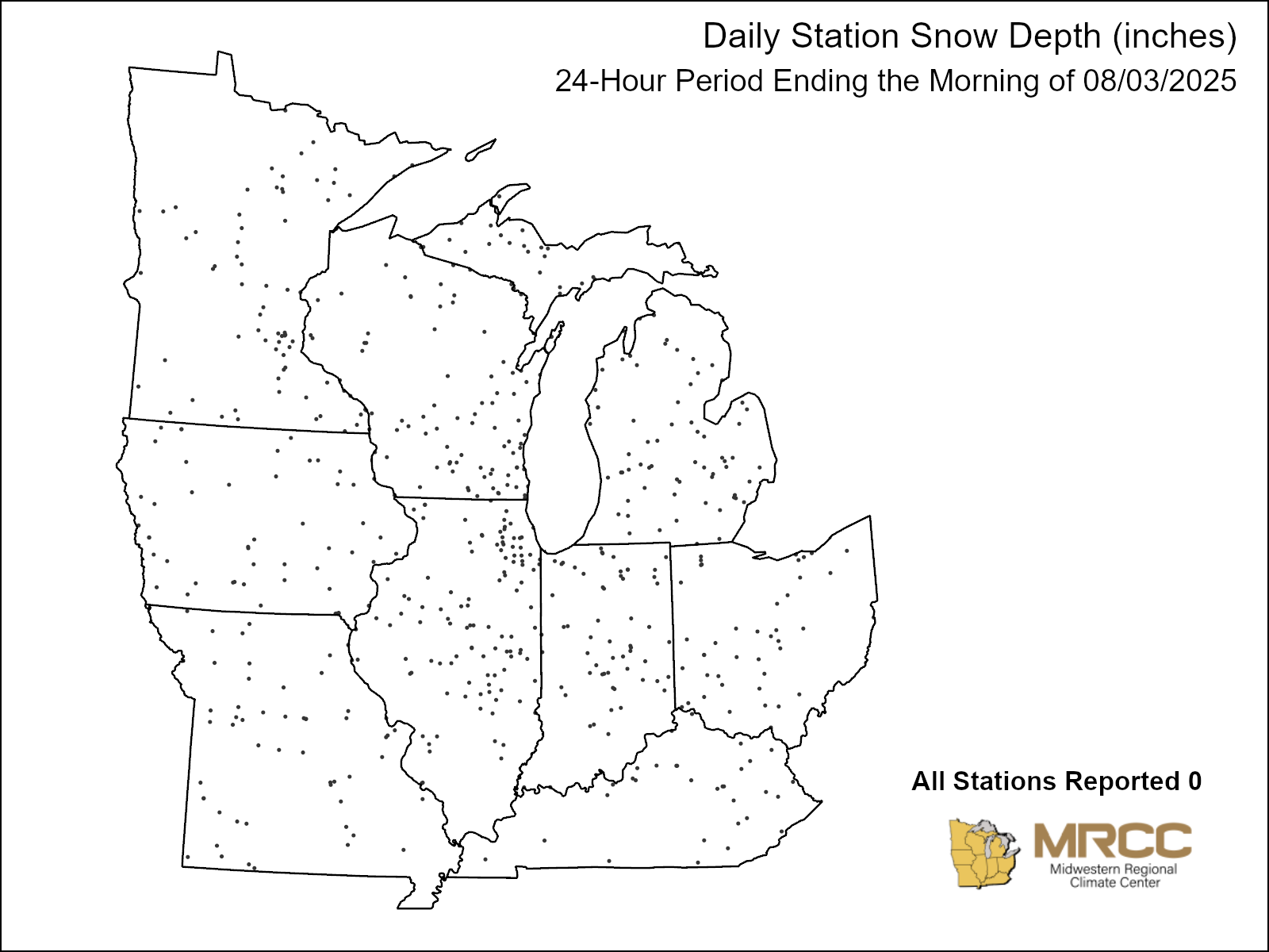 MRCC Midwestern Climate Watch Daily Maps