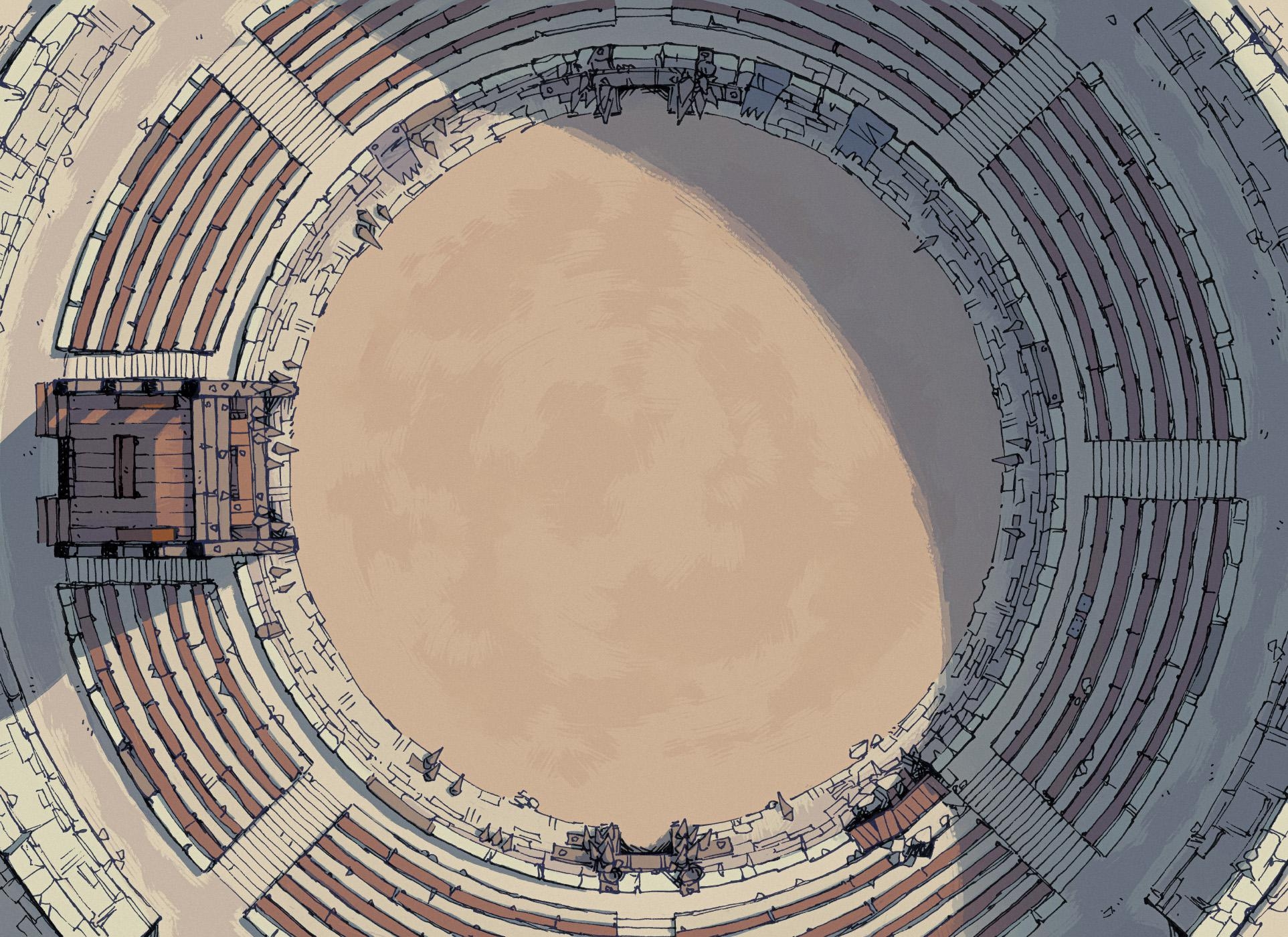 My 44x32 Coliseum Arena Battle Map more In The Comments R battlemaps