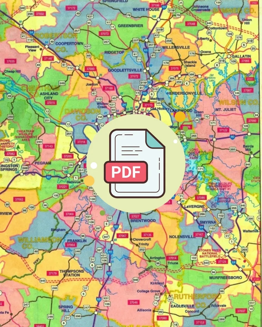 Nashville ZIP Code Map 2025 Printable Directory Of All Nashville Area ZIP Codes Nashville ZIP Code Map 2025 Printable Directory Of All Nashville Area ZIP Codes