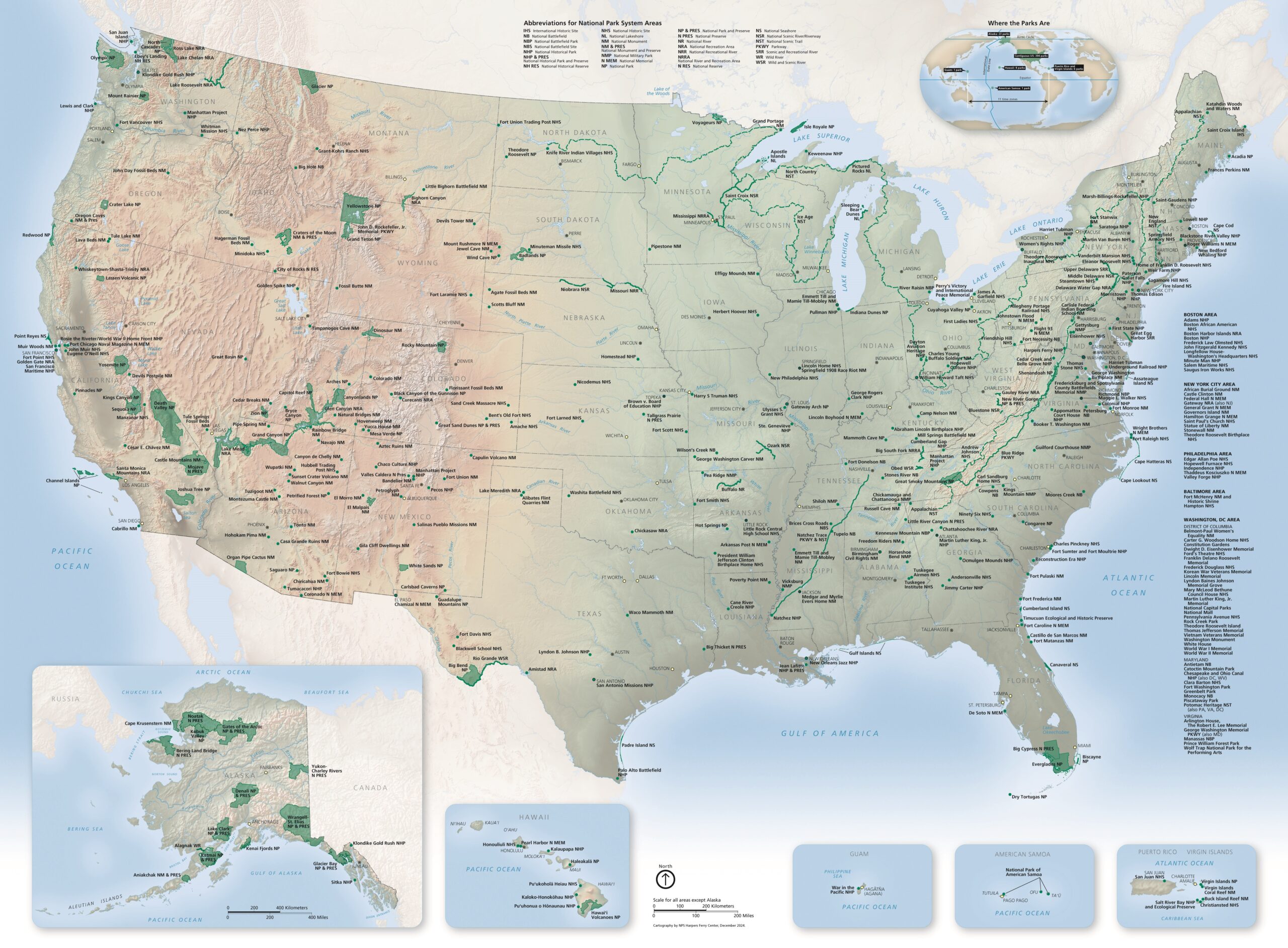 National Parks Tour Map Free Printable
