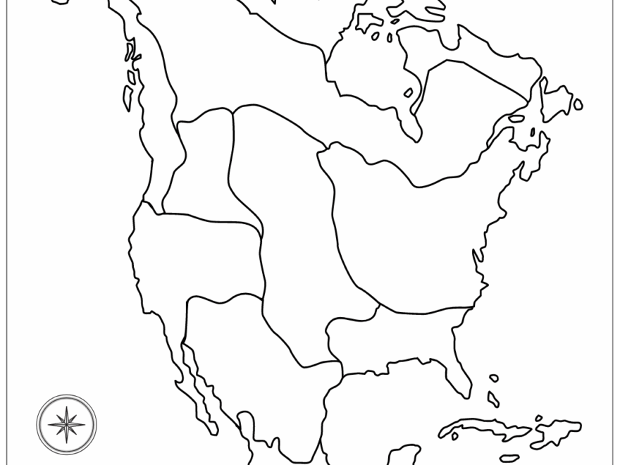 Native American Cultural Regions Blank Printable Map Template