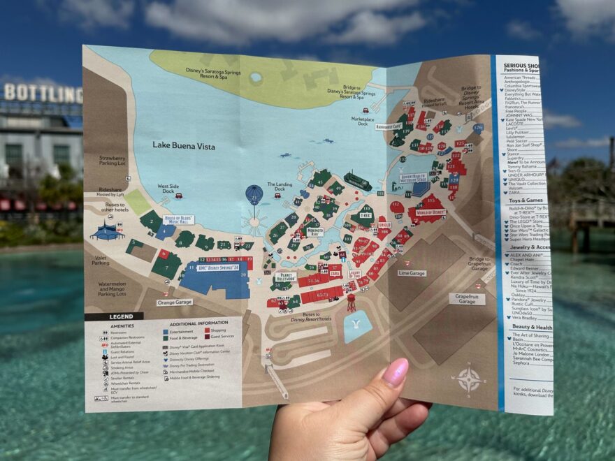 NEW Disney Springs Guidemap Reflects End Of 50th Anniversary MickeyBlog