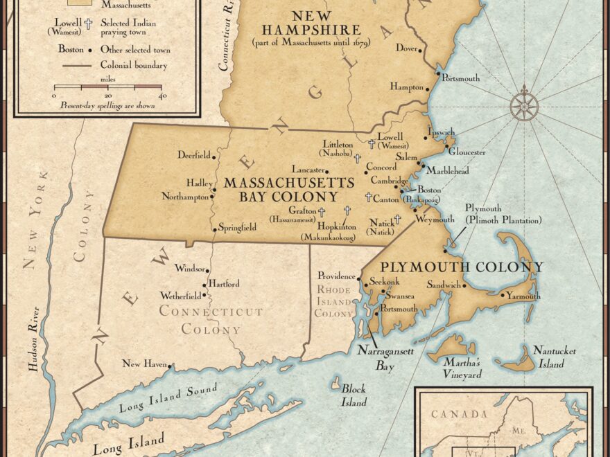 New England Colonies In 1677