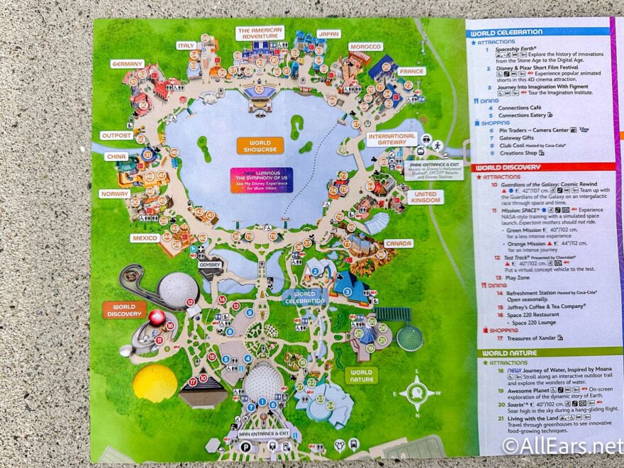 New EPCOT Park Map Shows Off Big CHANGES AllEars Net