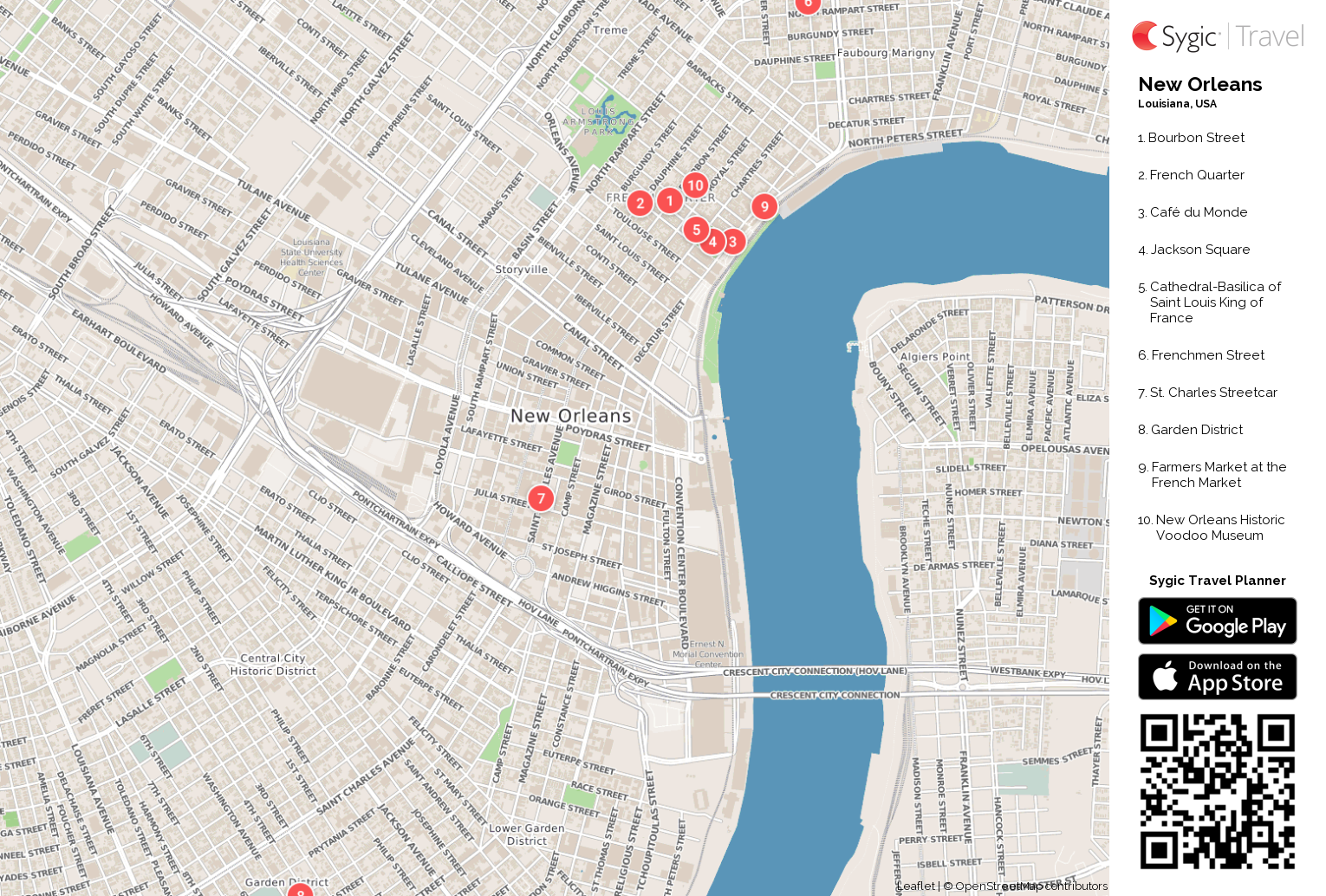 New Orleans Printable Tourist Map Sygic Travel Worksheets Library New Orleans Printable Tourist Map Sygic Travel Worksheets Library