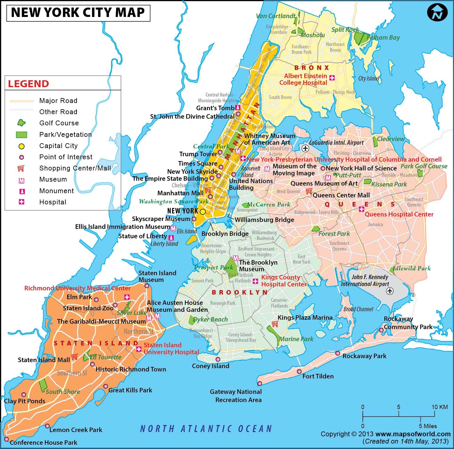 New York City Map Detailed USA City Maps New York City Map Detailed USA City Maps