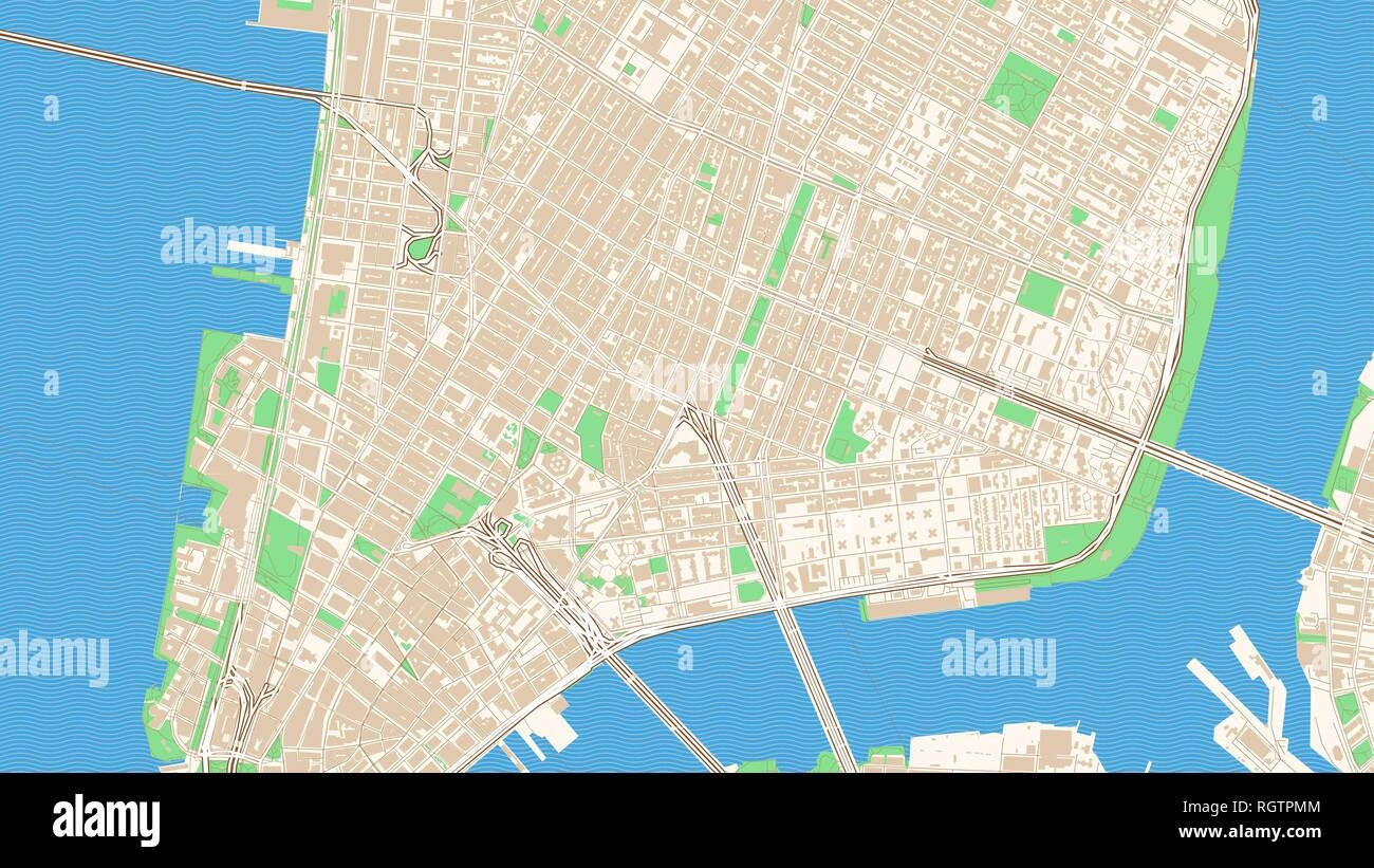 New York Street Map Printable