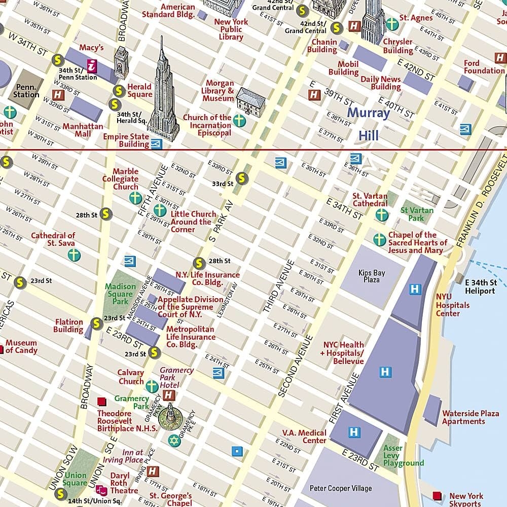 Printable Walking Map Of Manhattan