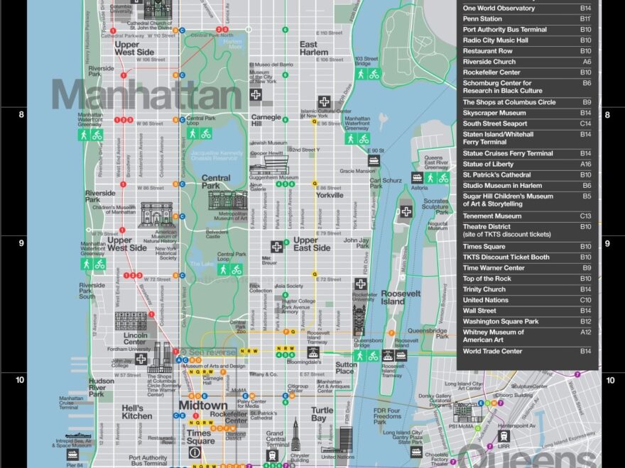 New York City Tourist Map Ontheworldmap