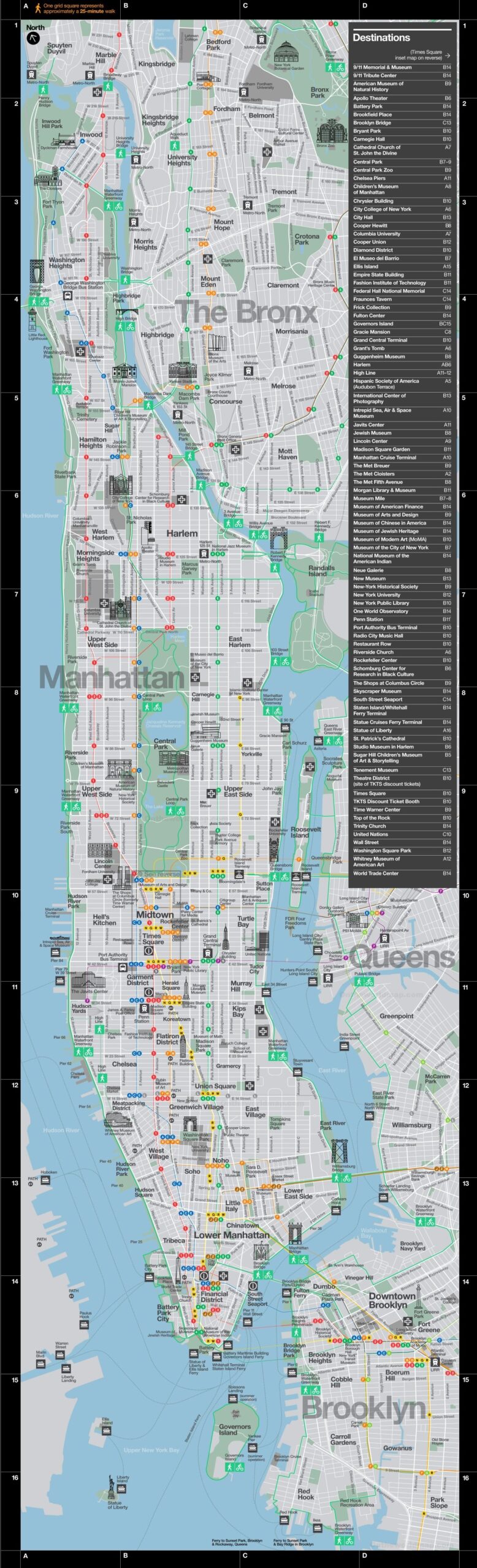 New York City Tourist Map Ontheworldmap