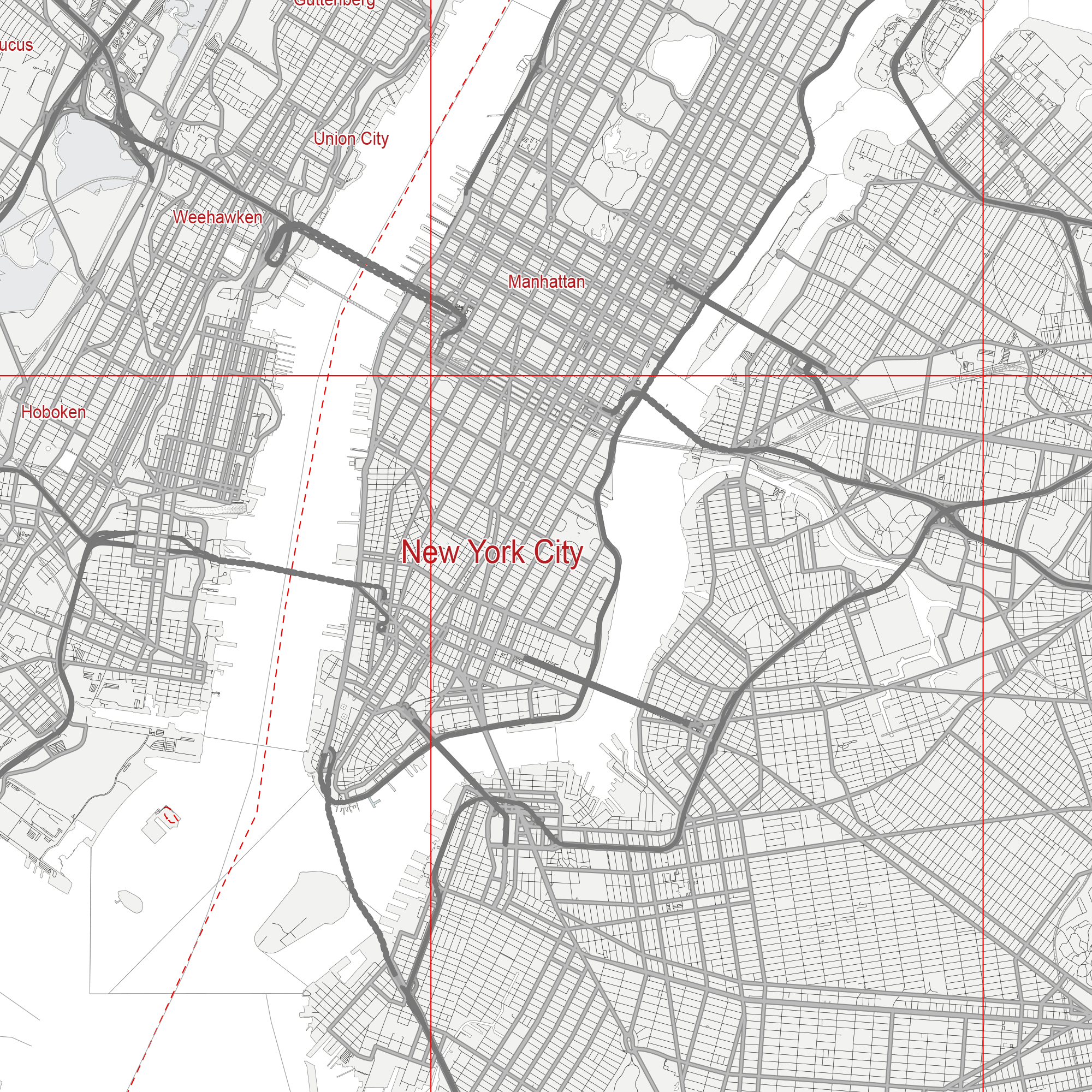 Printable Map Of Nyc Streets