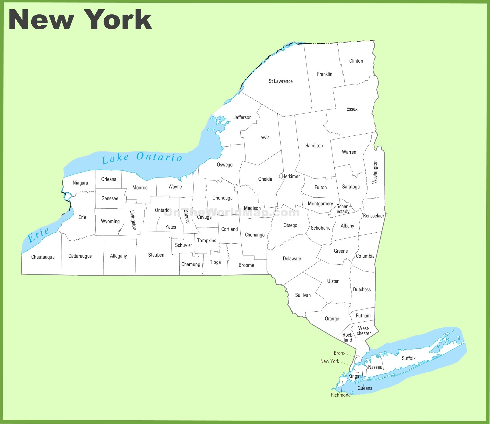 Printable State Maps With Counties