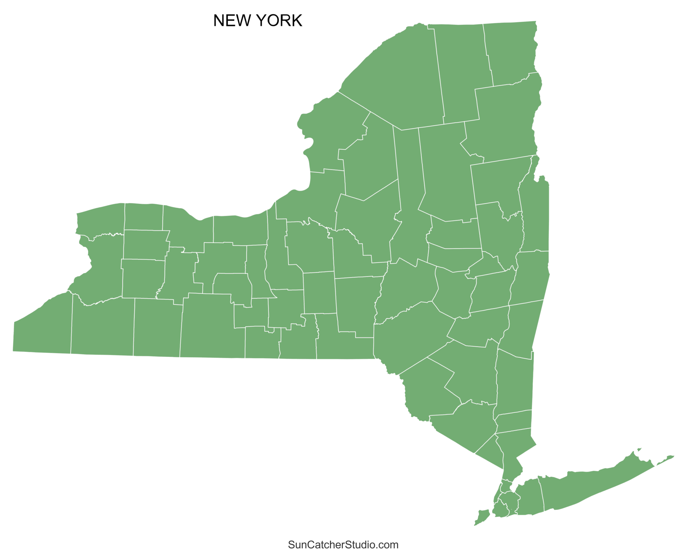 Free Printable Ny State Map