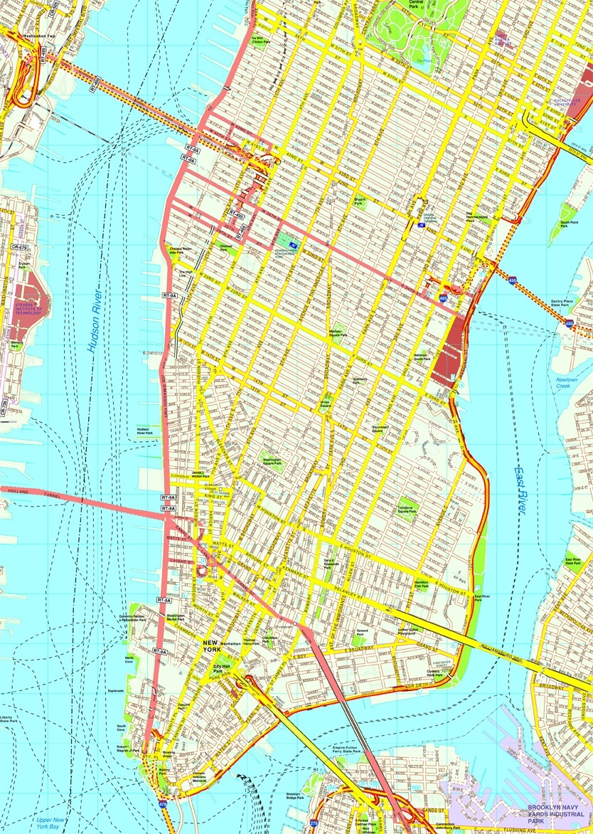 Manhattan Map Printable Downloadable Free