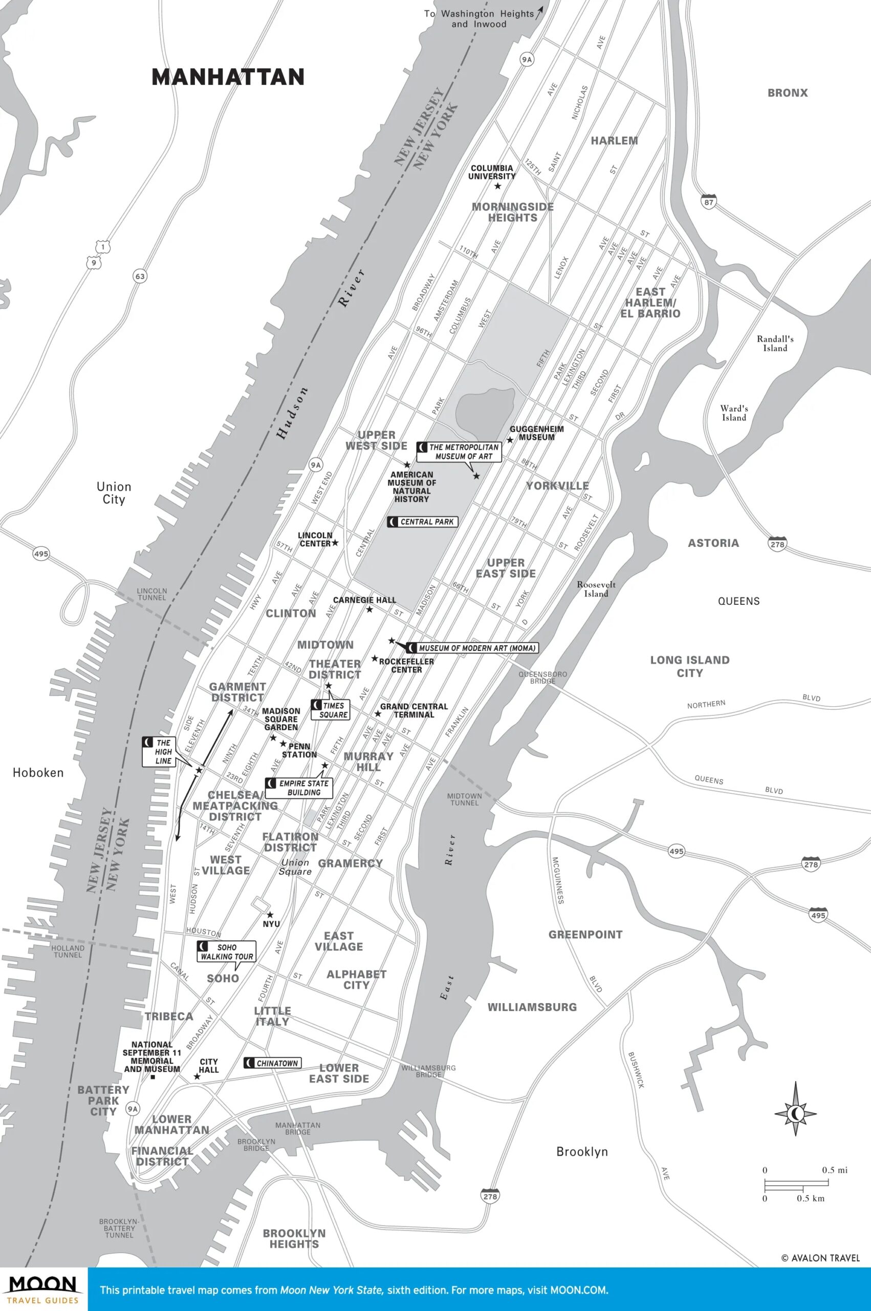 Manhattan Map Printable Free