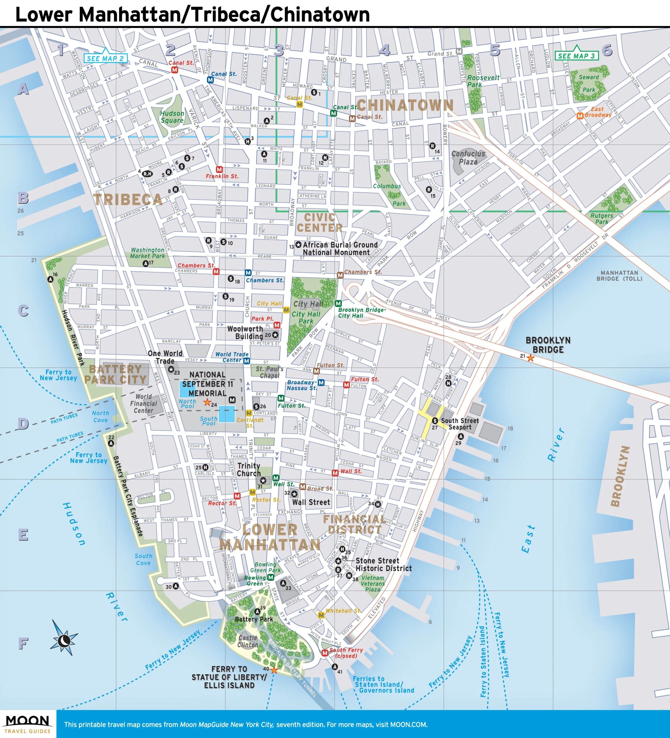 New York Maps Moon Travel Guides