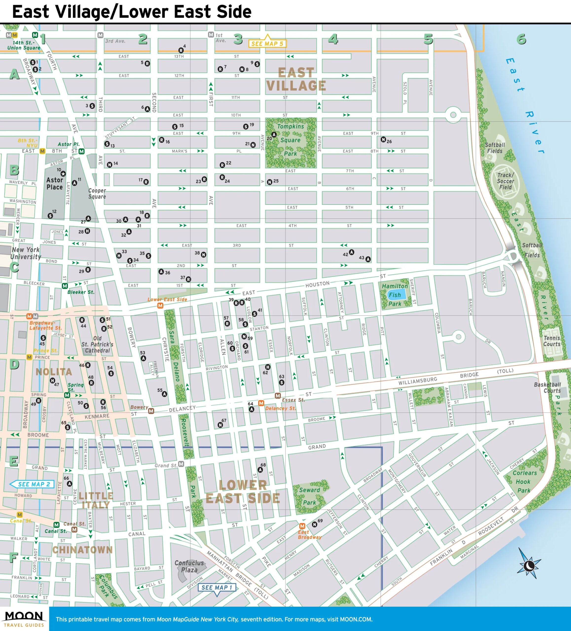 New York Maps Moon Travel Guides