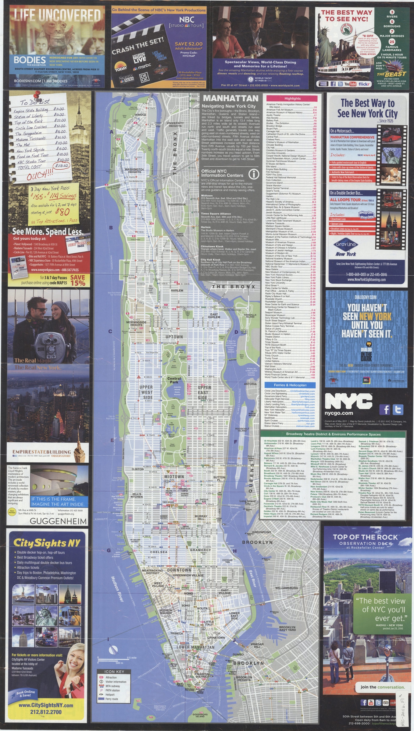 New York Maps The Tourist Maps Of NYC To Plan Your Trip Worksheets Library