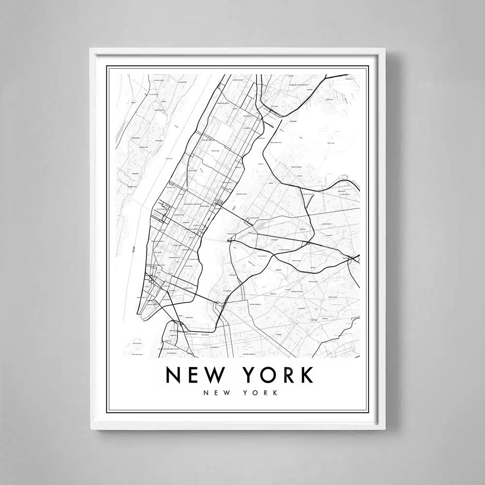 New York Neighborhood Map Print Capricorn Press New York Neighborhood Map Print Capricorn Press
