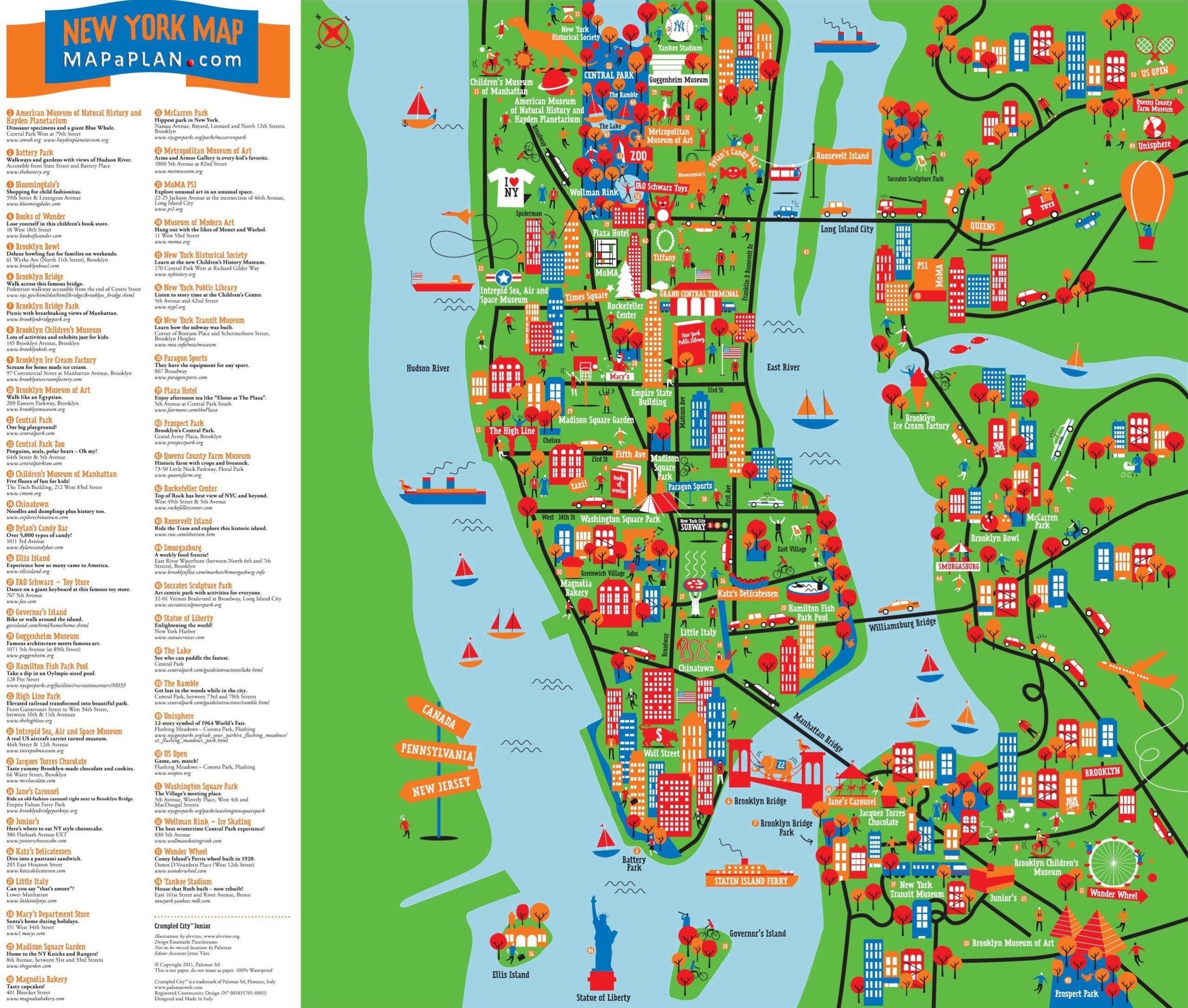 Nyc Walking Map Printable
