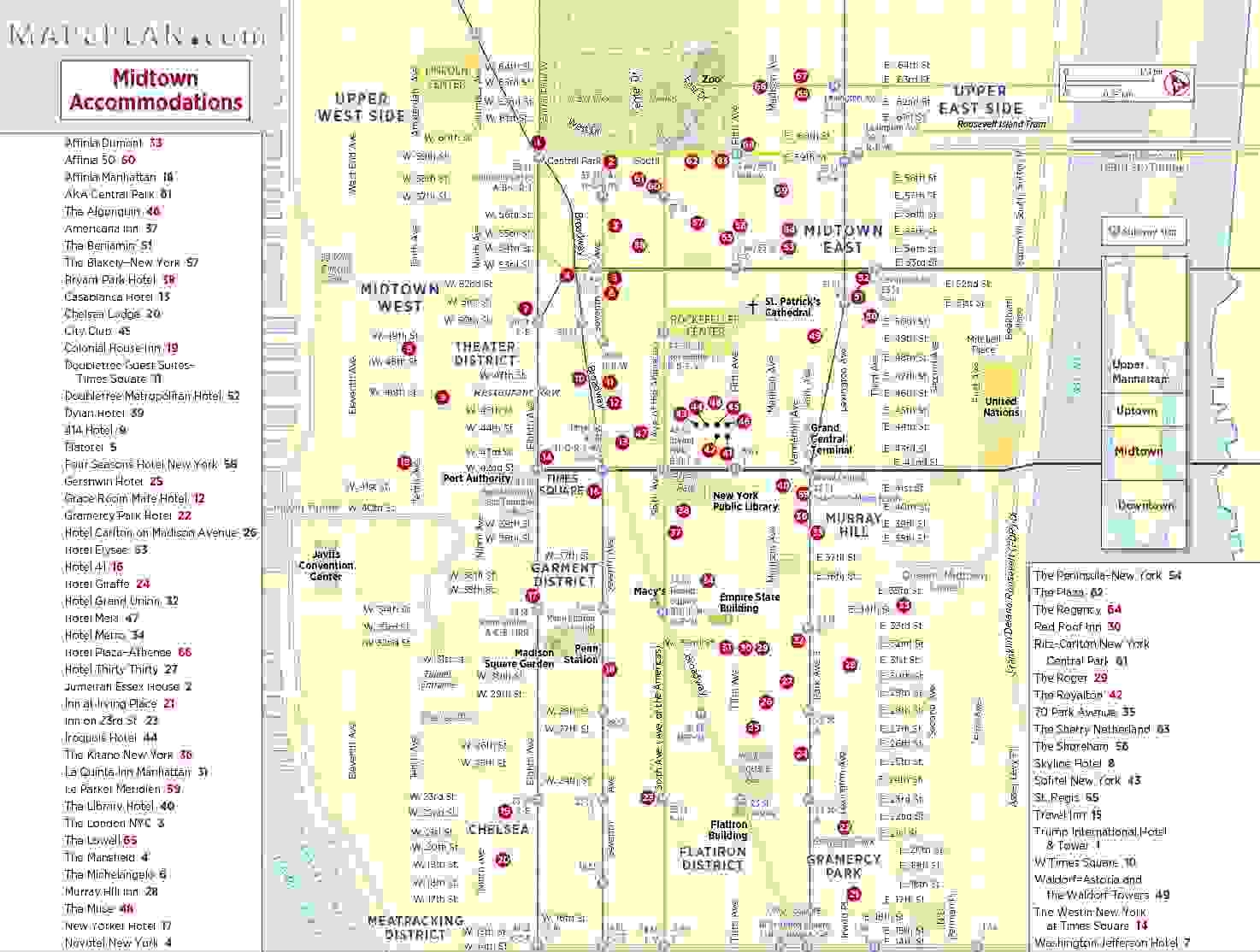 Times Square Printable Tourism Maps