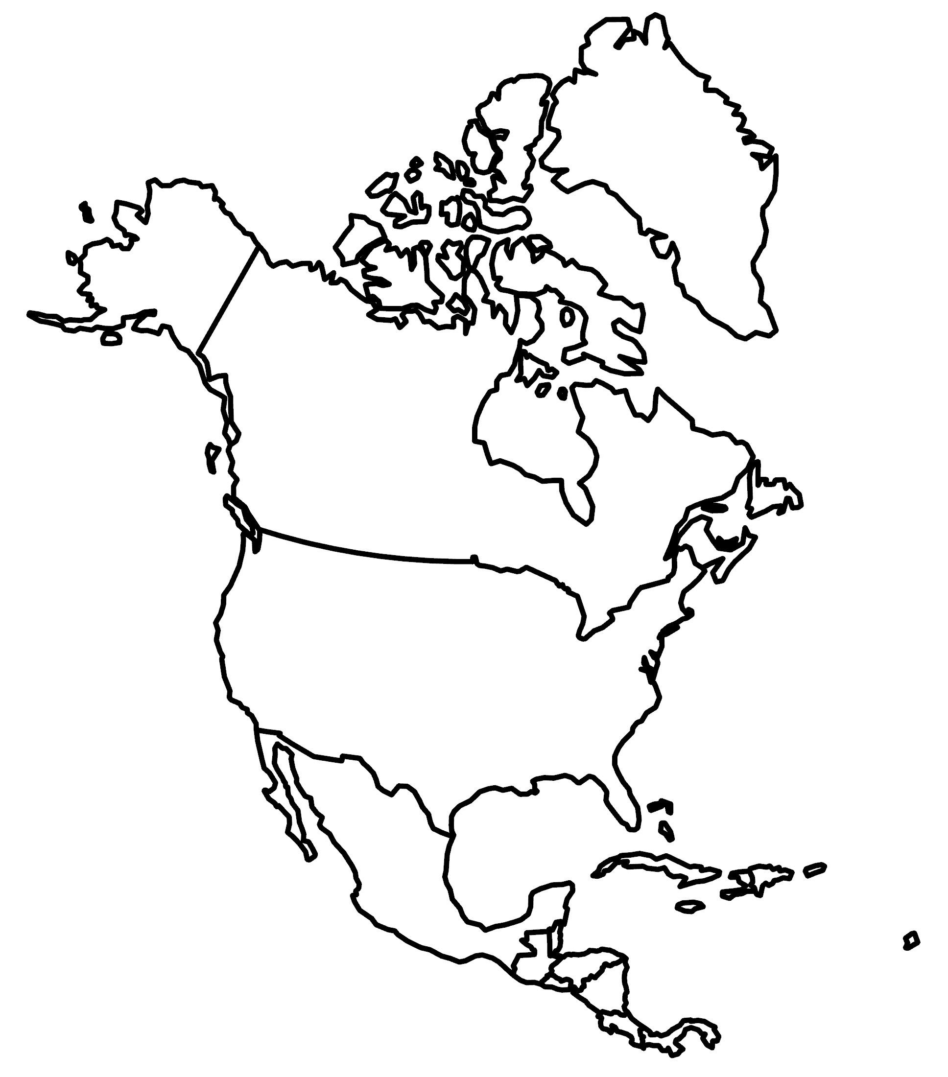 Fillable Countries Map Printable
