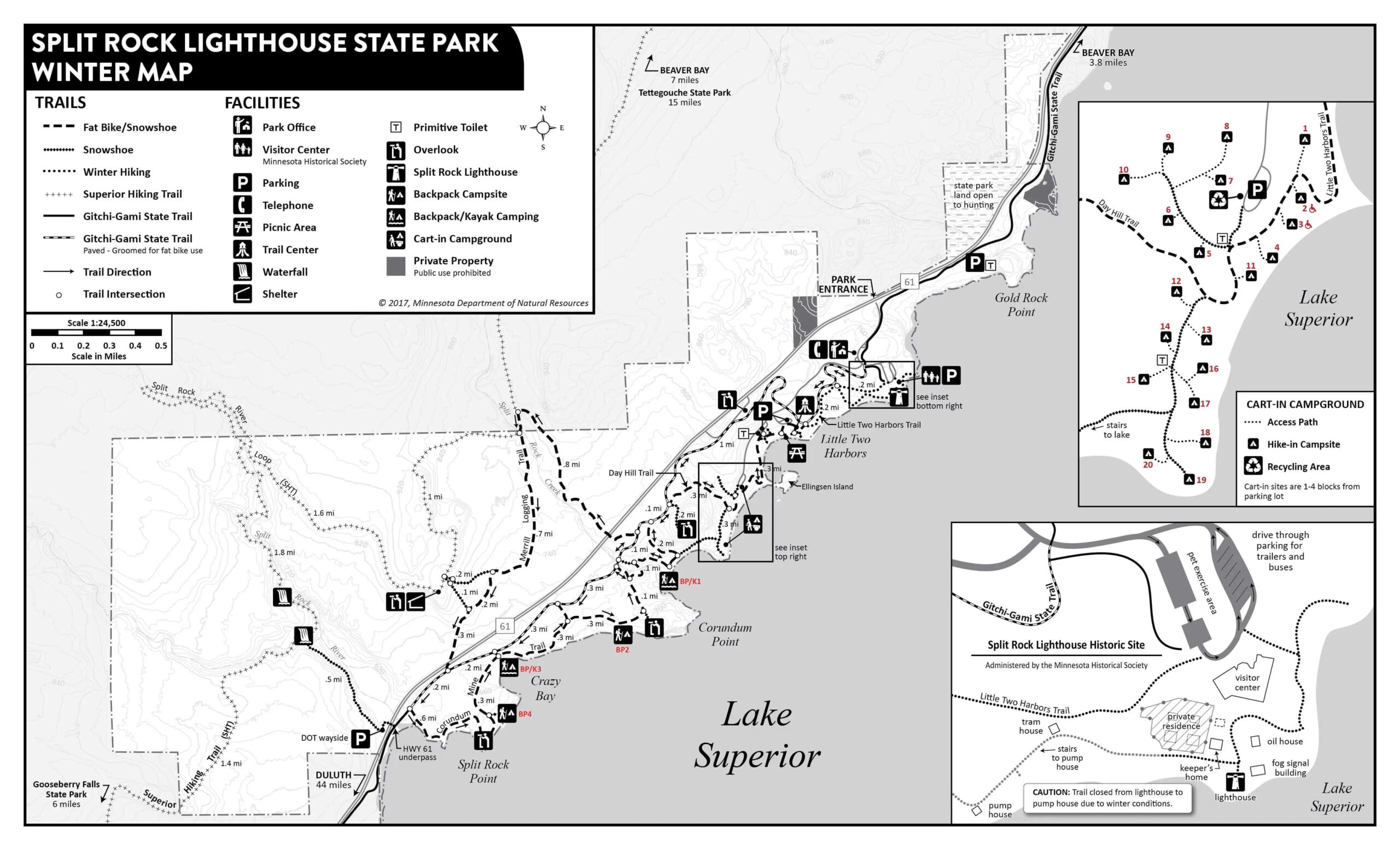 North Shore Minnesota Printable Map