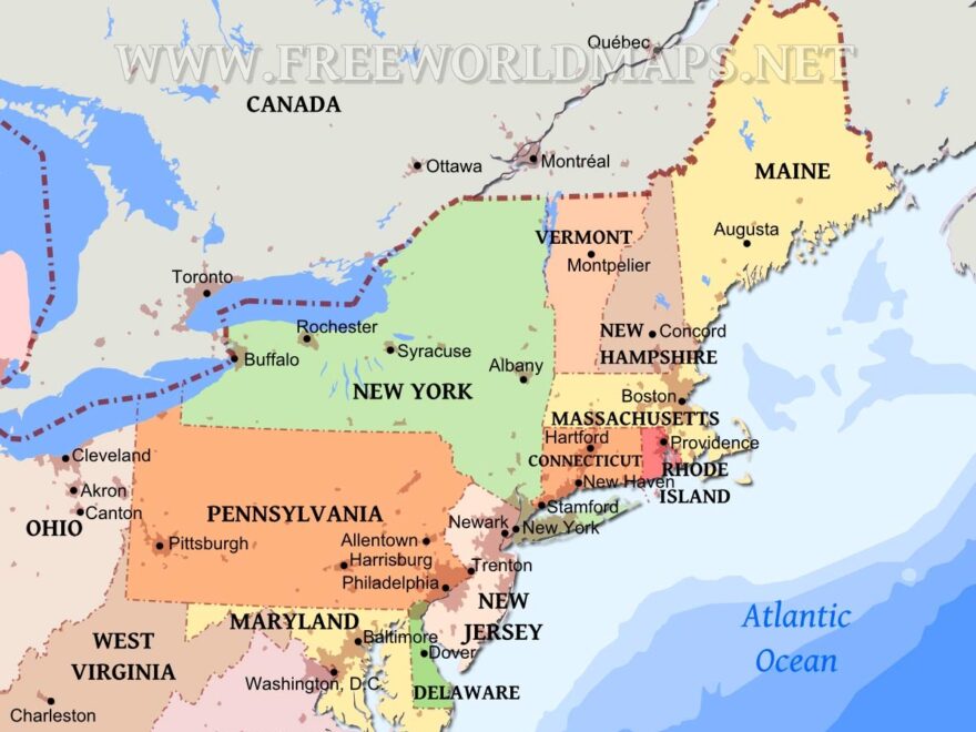 Northeastern US Maps