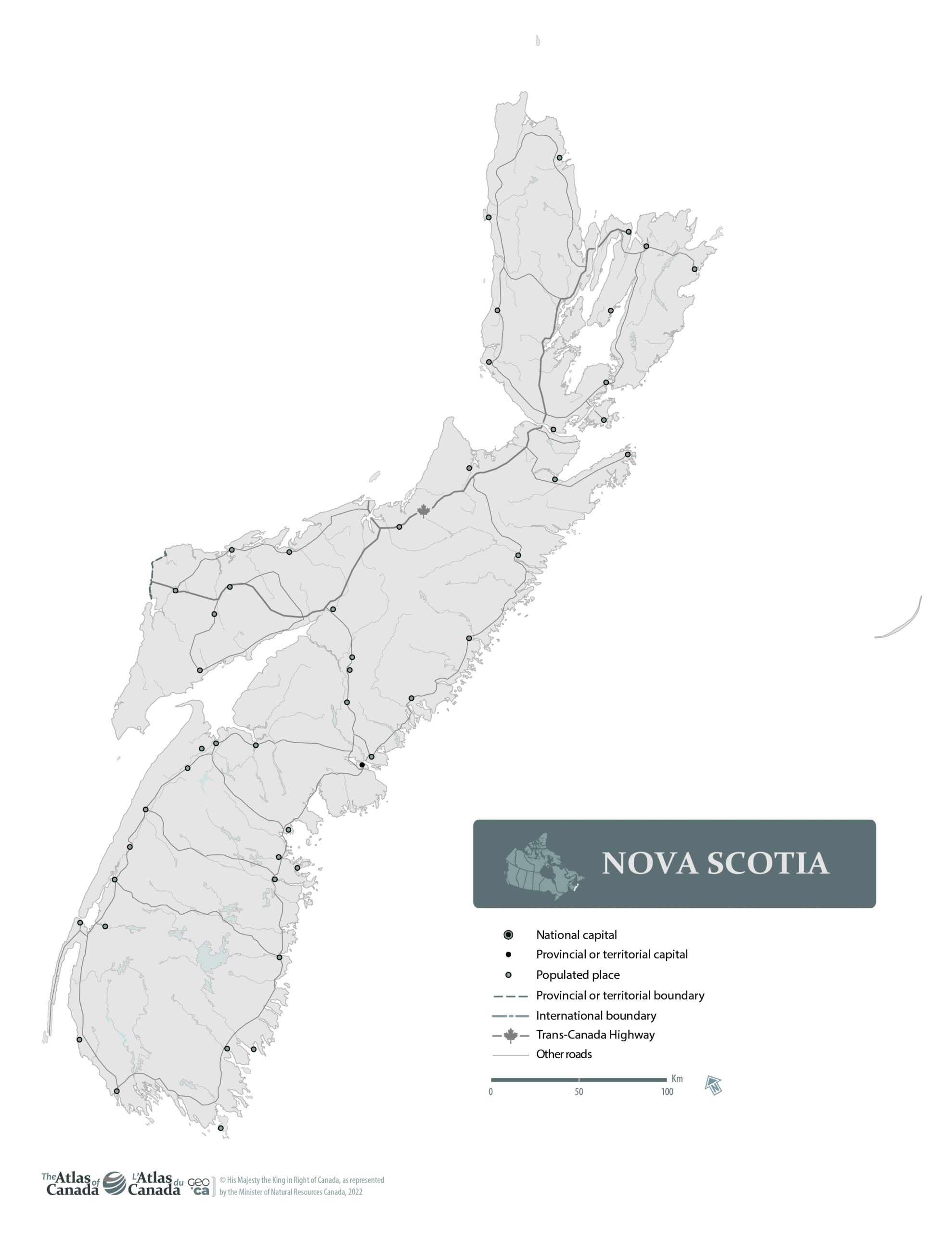 Large Printable Outline Map O0f Nova Scotia Large Printable Outline Map O0f Nova Scotia
