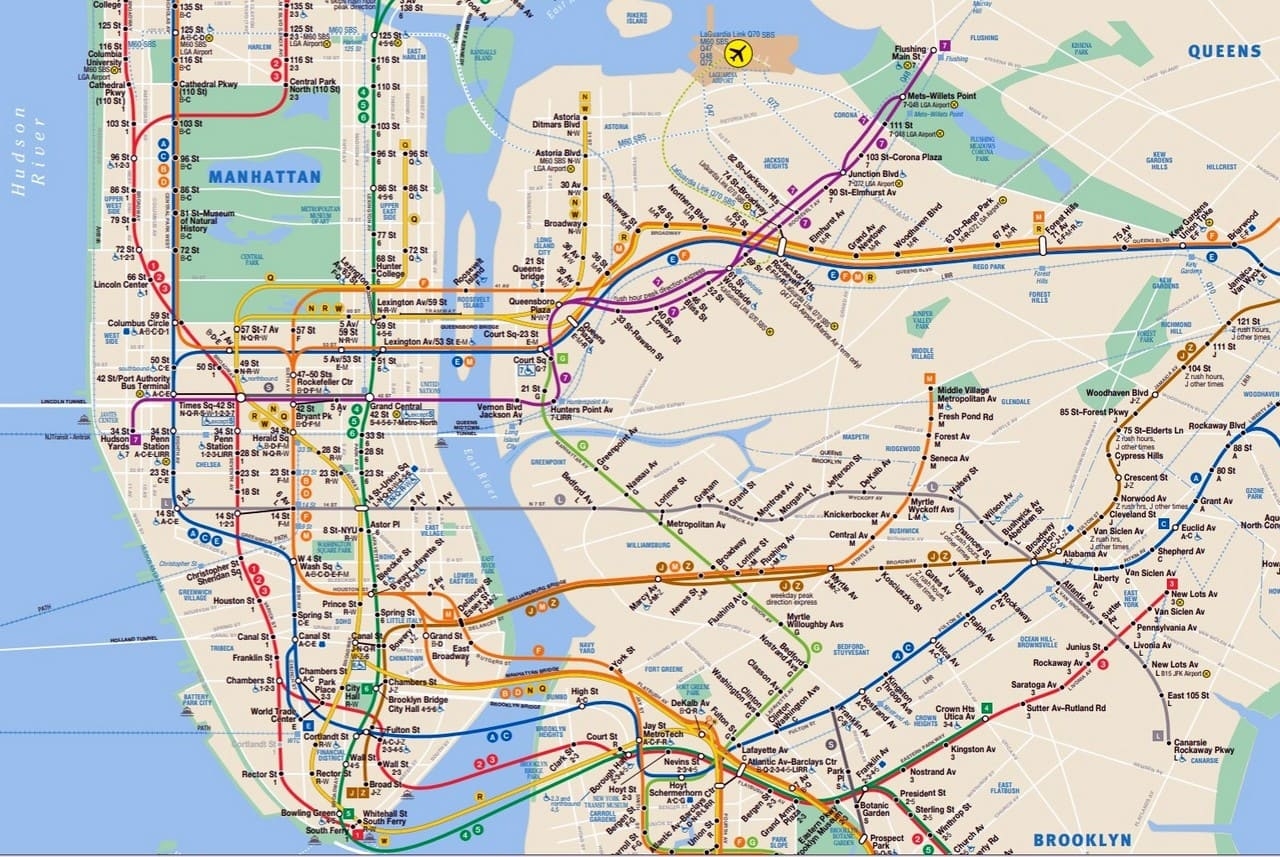 New York Subway Map Printable
