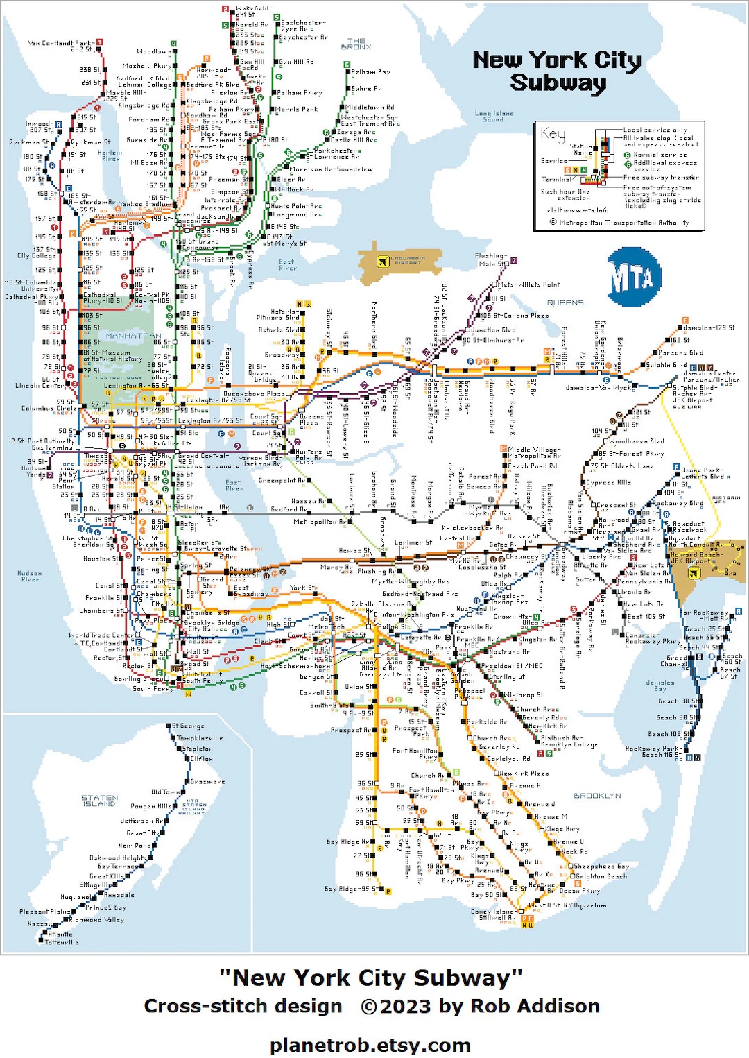 NYC Subway Map Cross stitch Pattern Pattern Keeper Compatible PDF Download Etsy NYC Subway Map Cross stitch Pattern Pattern Keeper Compatible PDF Download Etsy