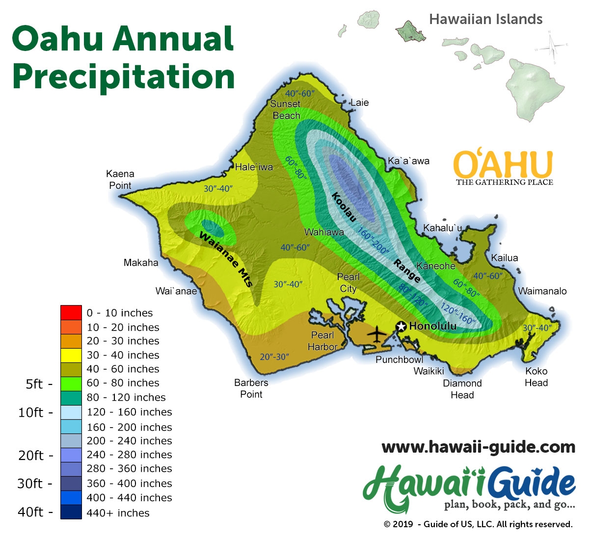 Oahu Maps Updated Travel Map Packet Printable Map HawaiiGuide