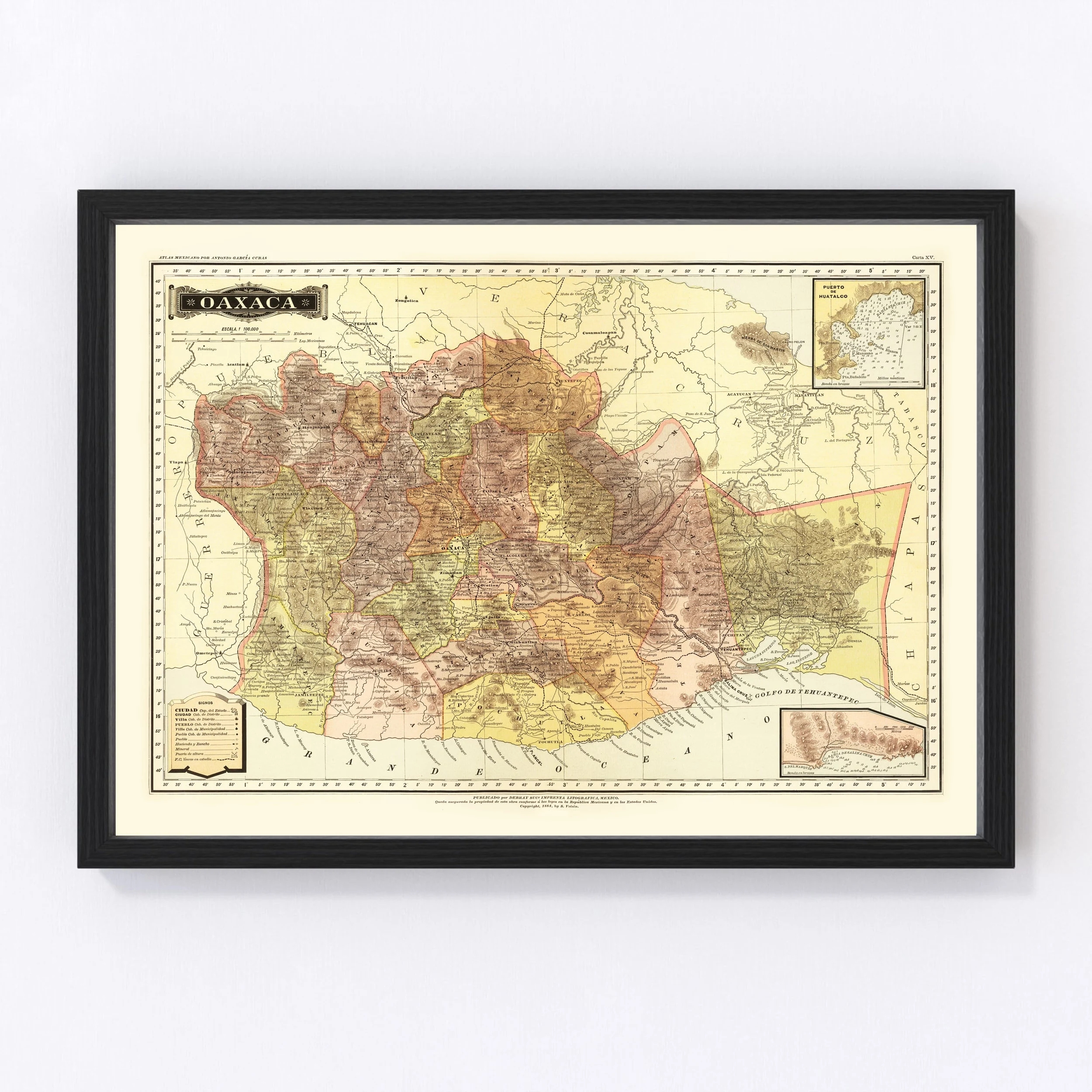 Mexico Map 11x17 Printable