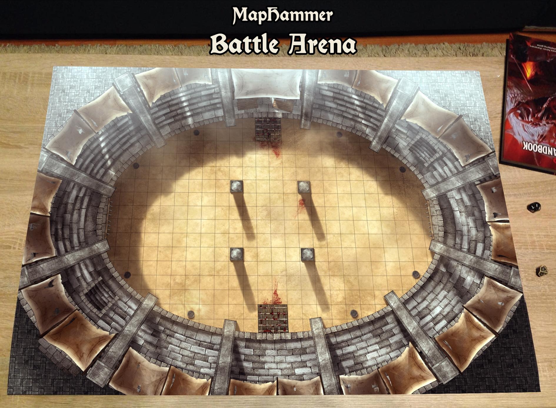 OC HUGE Printable digital Arena Battle Map R DnD