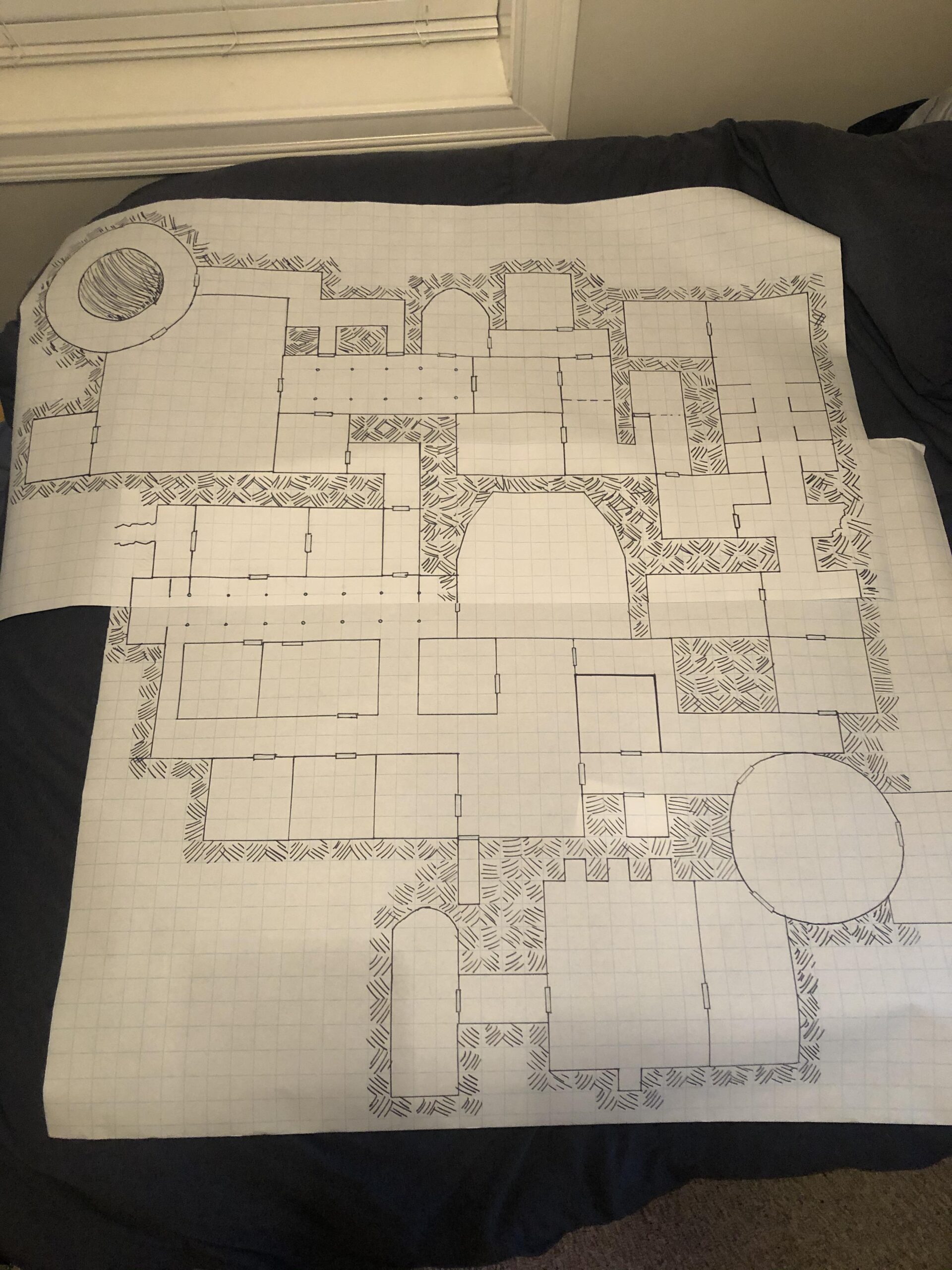 OC Sunless Citadel Hand Drawn Floor 1 Map R DnD