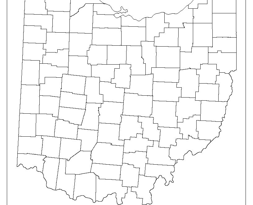 Ohio Blank Map