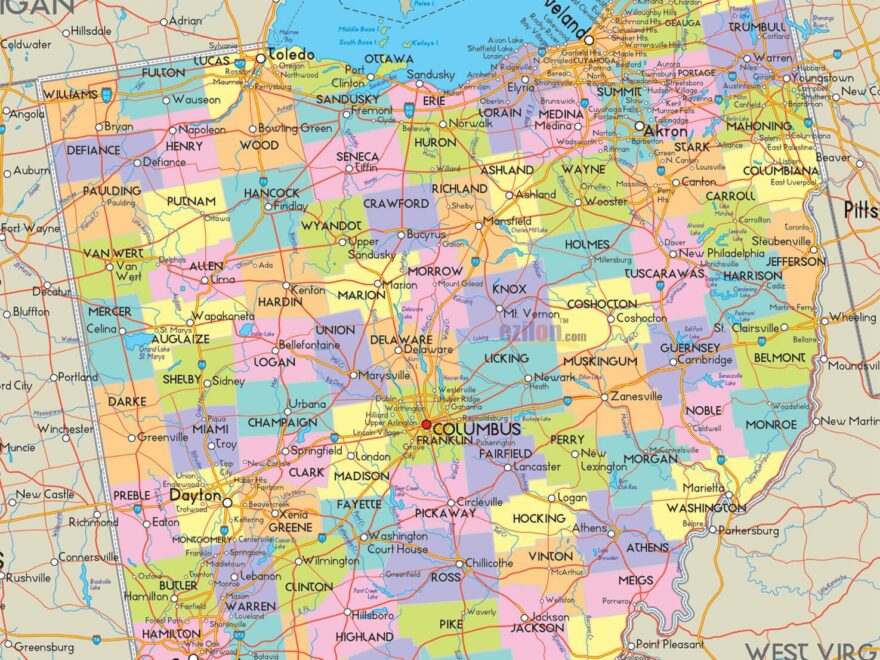 Ohio County Map