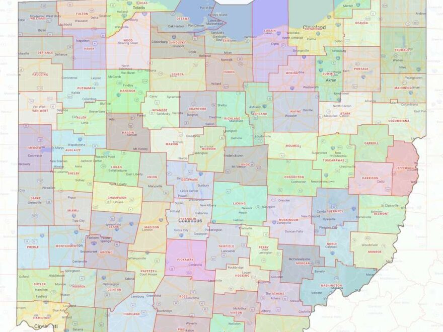 Ohio County Map Shown On Google Maps