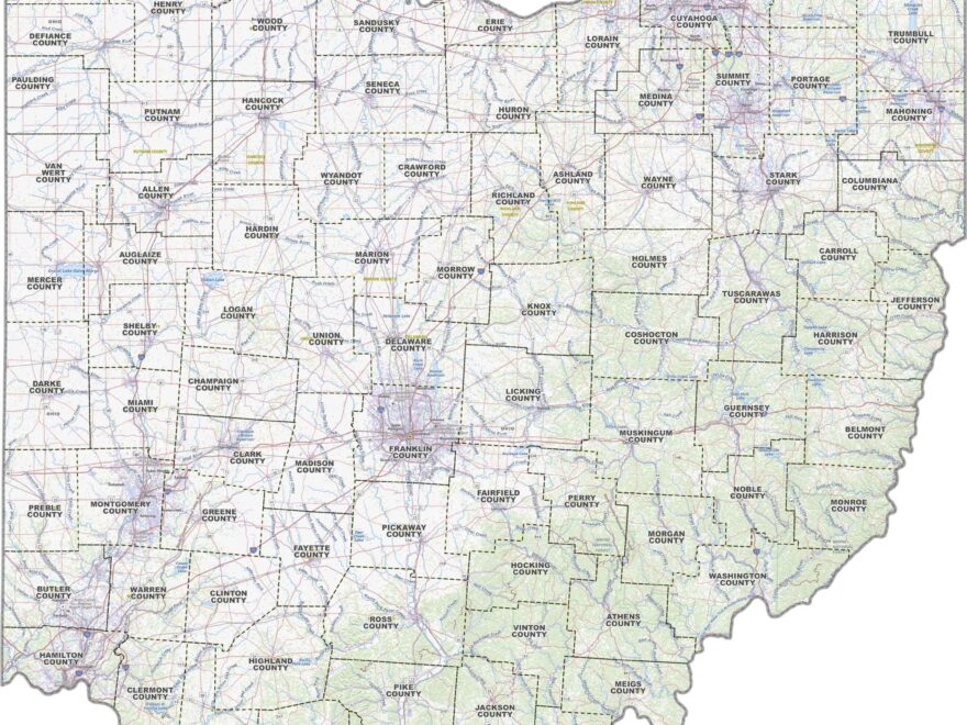 Ohio County Map US County Maps