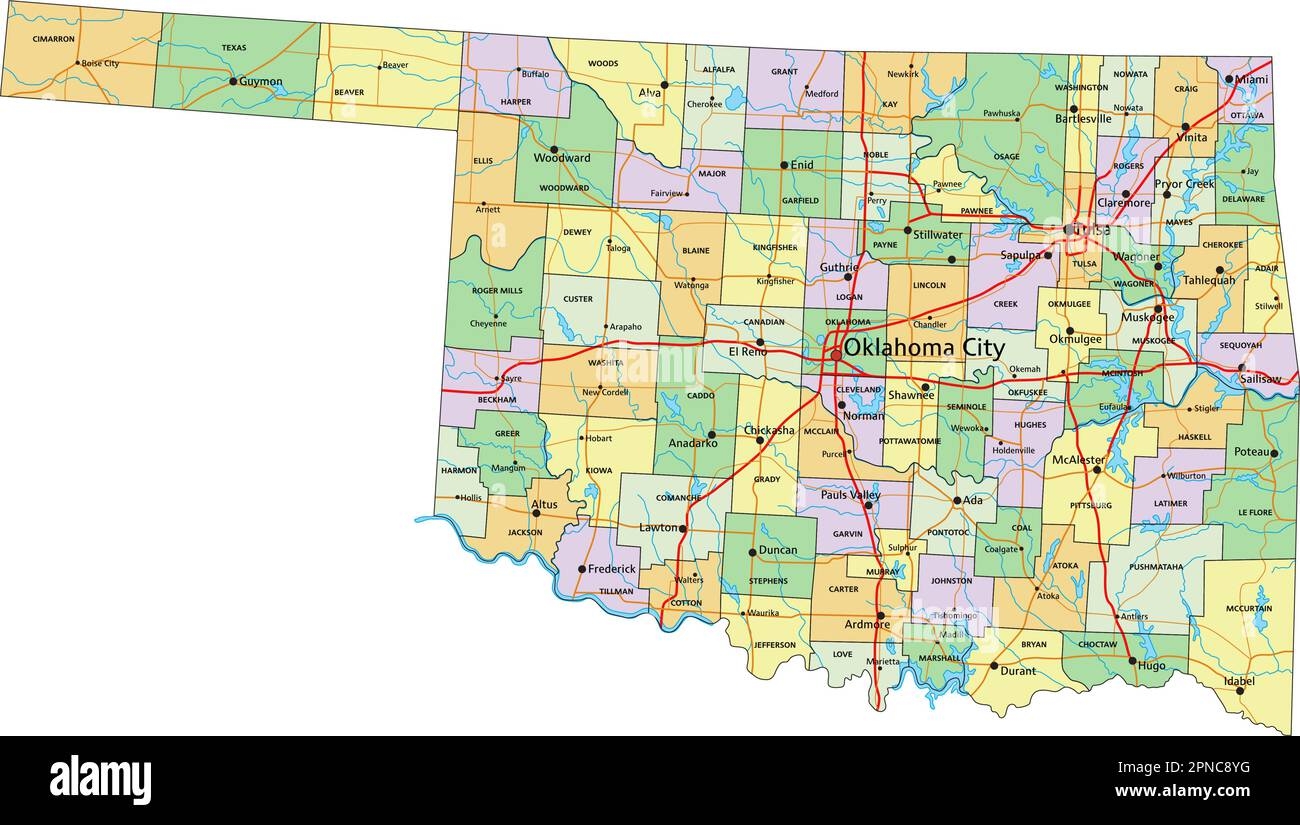 Oklahoma City Map Hi res Stock Photography And Images Alamy
