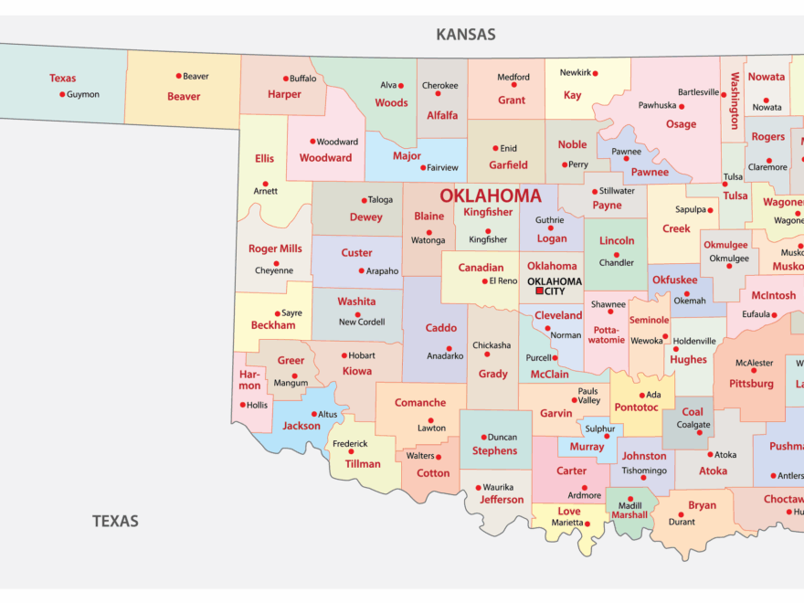 Oklahoma Maps Facts World Atlas