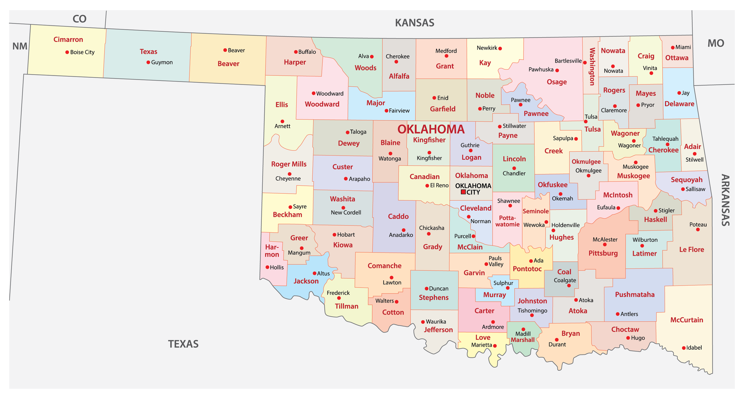 Oklahoma Maps Facts World Atlas Oklahoma Maps Facts World Atlas