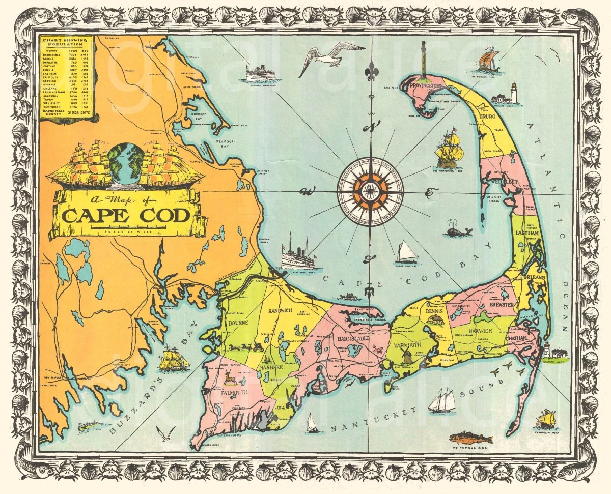 Printable Map Of Cape Cod