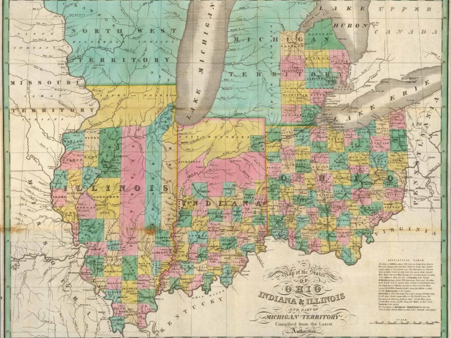 Old Historical City County And State Maps Of Indiana