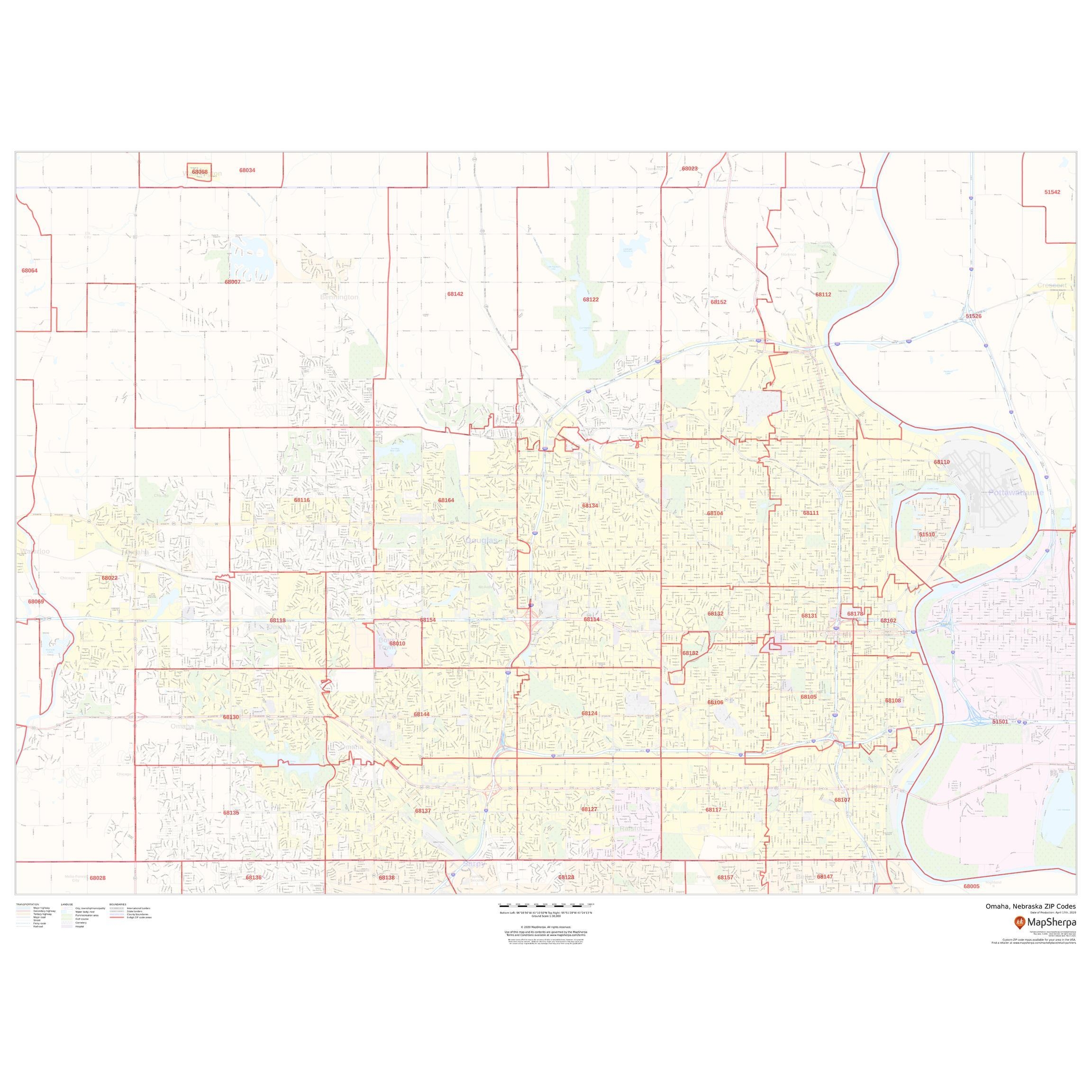 Printable Map Of Omaha Nebraska