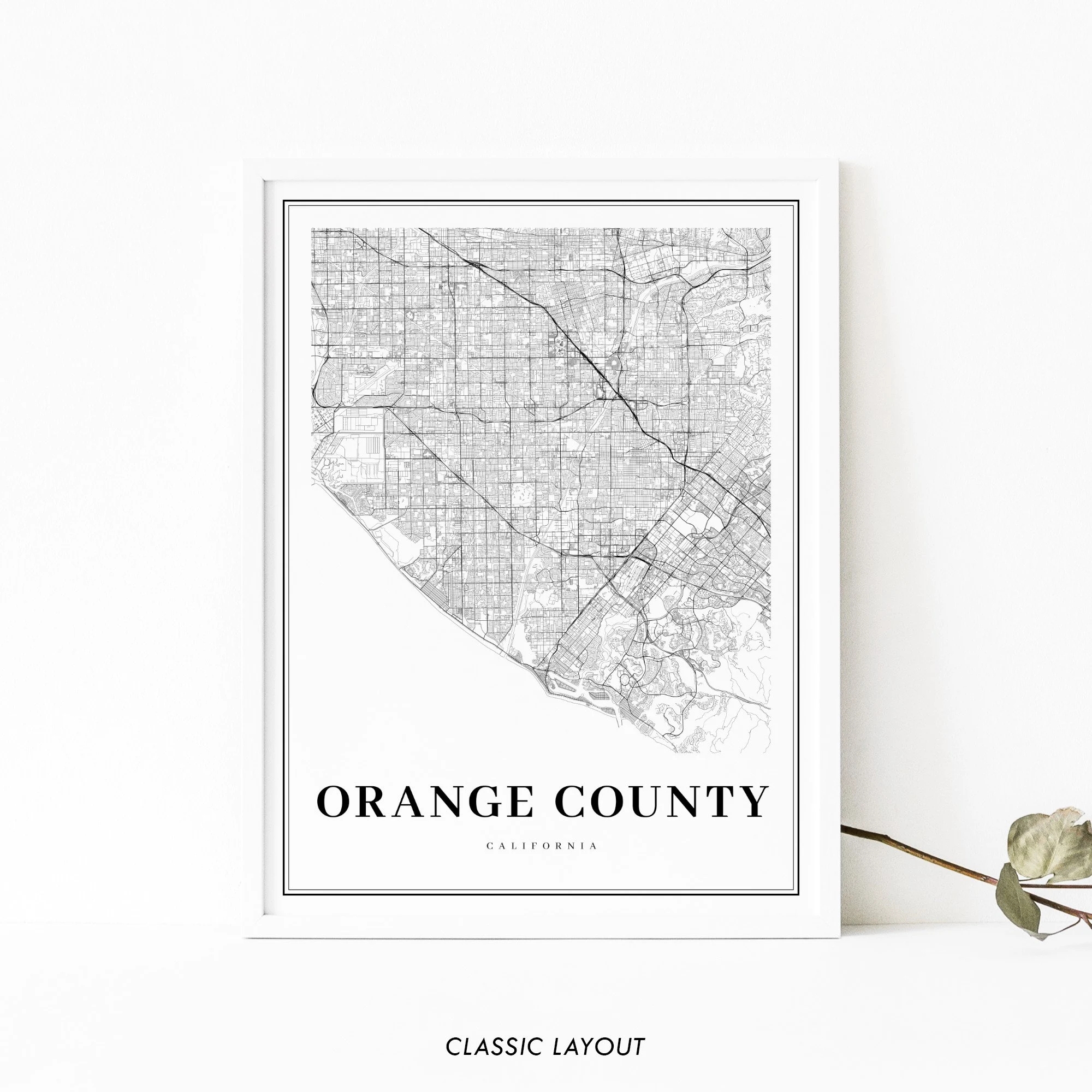 California Road Map Printable Black And White